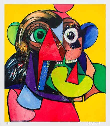 George Condo Portrait and Head di George Condo, Stampa in vendita su Singulart
