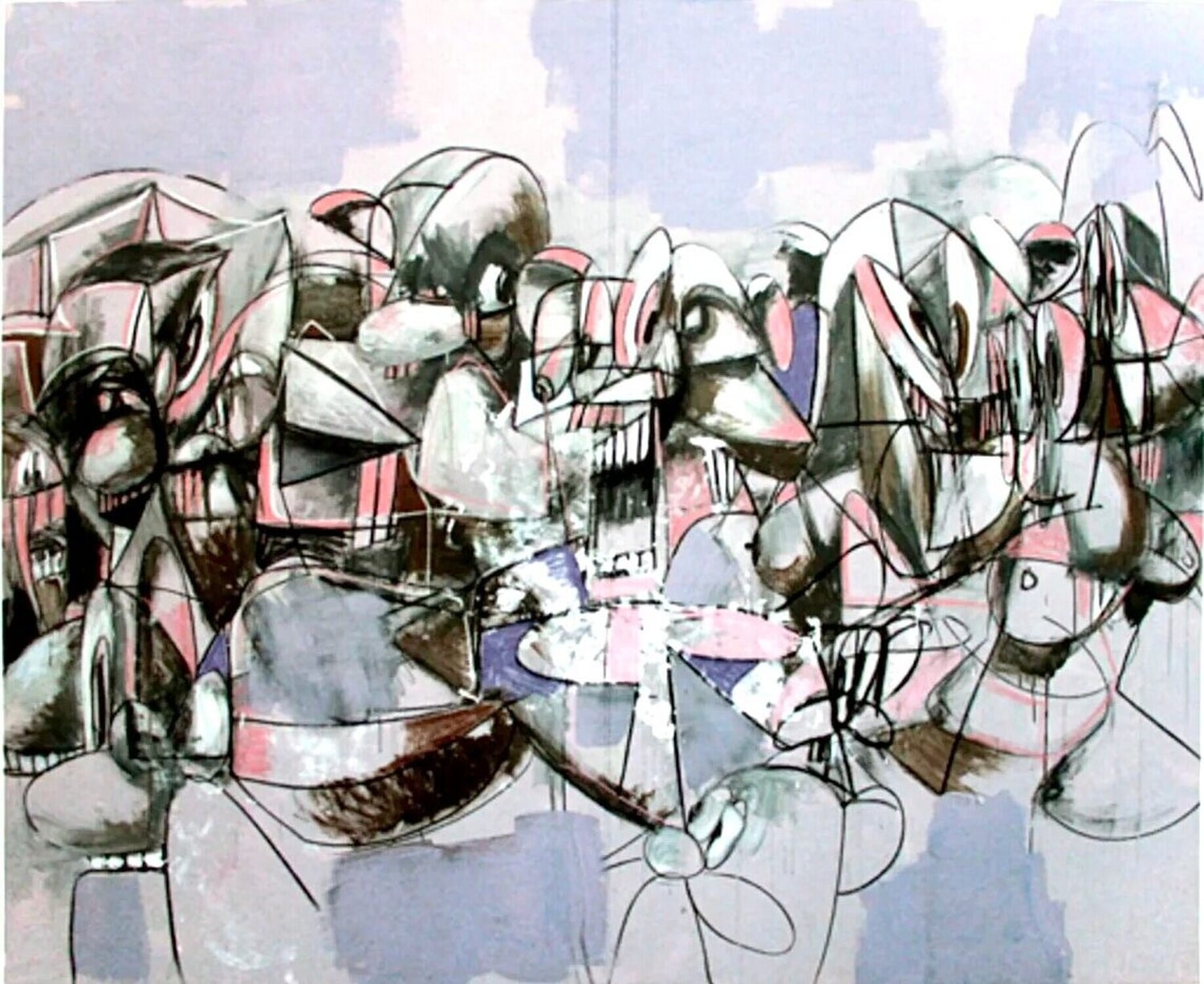 Plate 17, Purple Compression George Condo