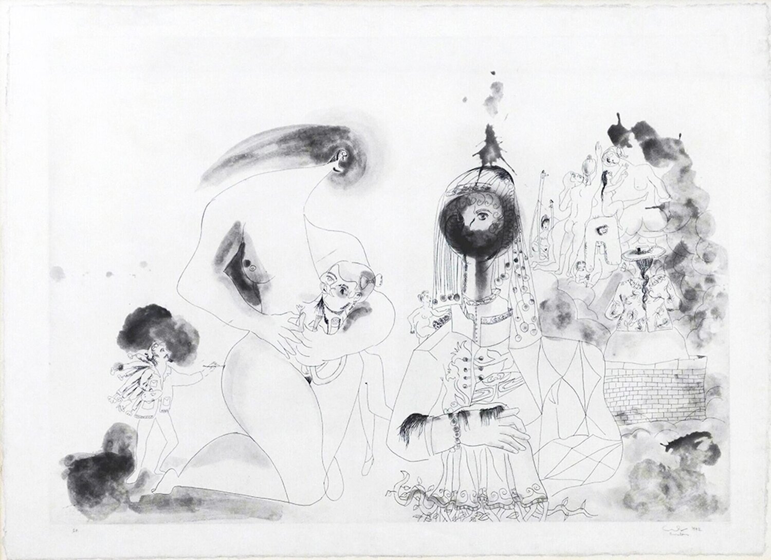 More sketches of Spain - For Miles Davis 12 George Condo Druck zu verkaufen
