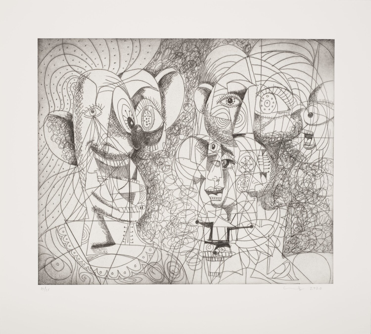 Laughing Clown Composition George Condo