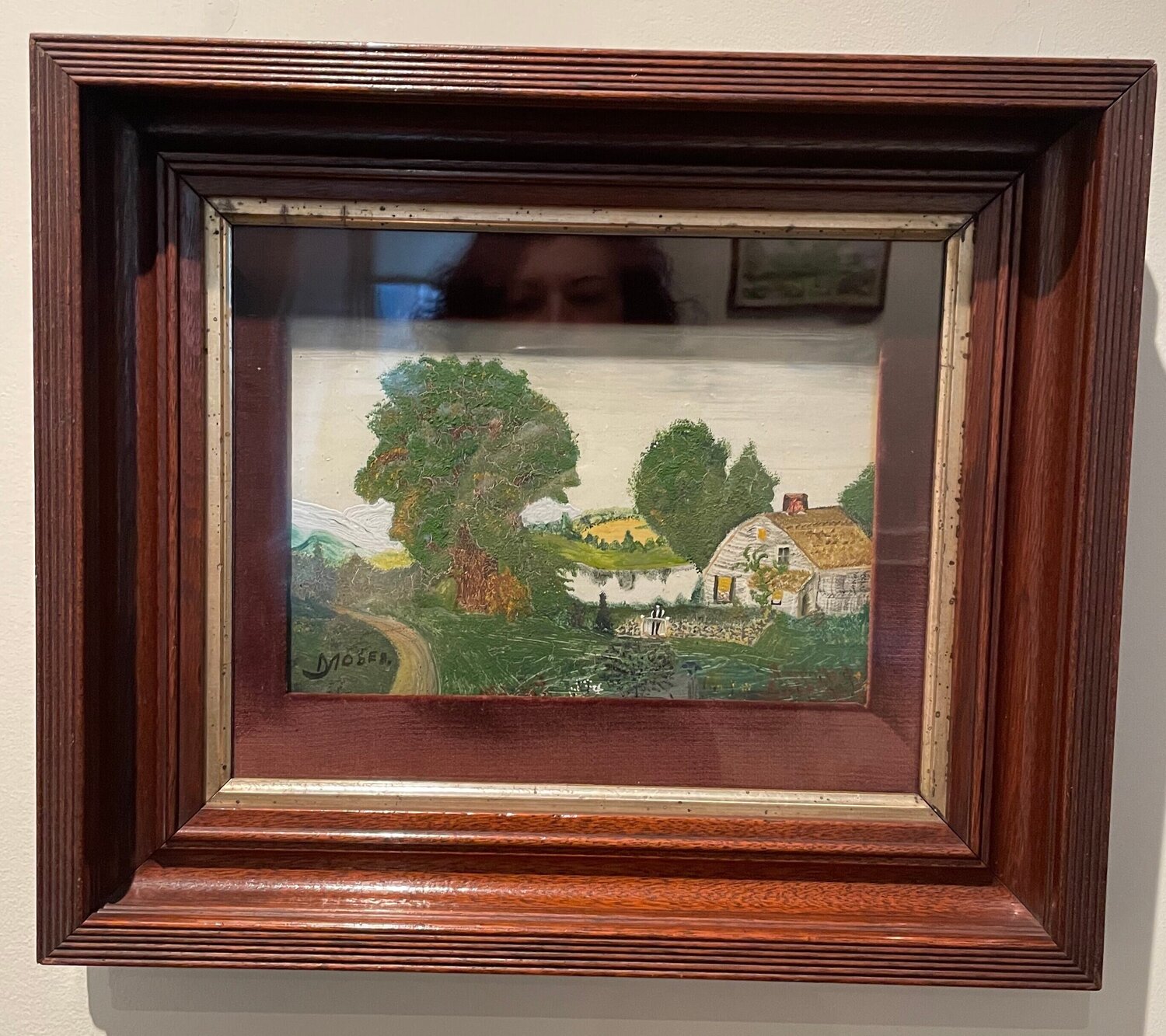 グランマ・モーゼス、オールド・ホーム、希少画集画、新品額装付 グランマ・モーゼス、オールド・ホーム、希少画集画、新品額装付、送料