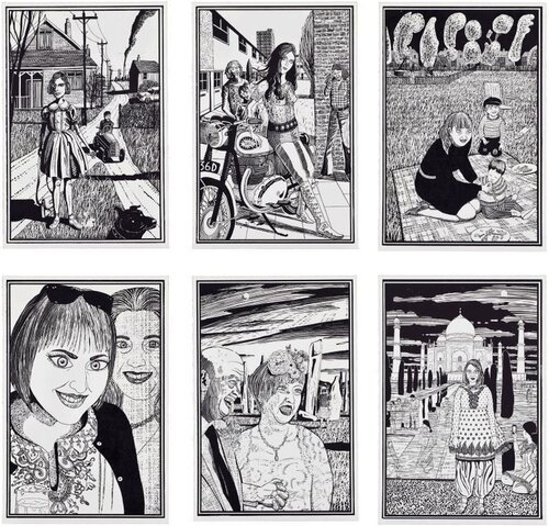 Six Snapshots of Julie (Set of 6) van Grayson Perry, Afdruk te koop op Singulart