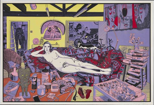 Reclining Artist (small) van Grayson Perry, Afdruk te koop op Singulart