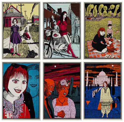 Six Snapshots of Julie di Grayson Perry, Stampa in vendita su Singulart