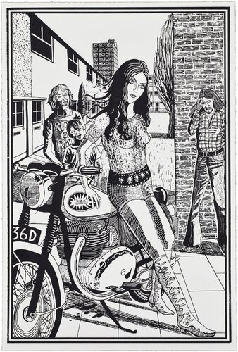 02, Six Snapshots of Julie (Black and White) di Grayson Perry, Stampa in vendita su Singulart