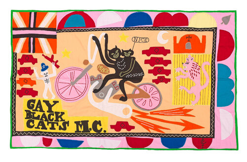 Gay Black Cats MC von Grayson Perry, Textil kaufen auf Singulart