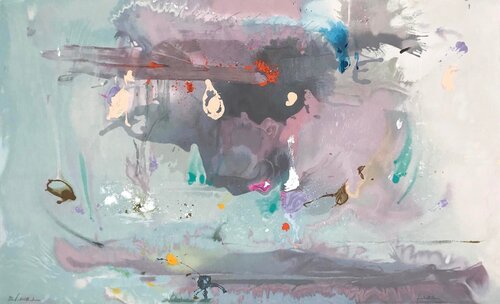 Grey Fireworks Helen Frankenthaler