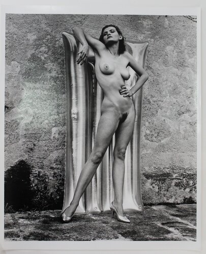 Nude with Plastic Matress van Helmut Newton, Fotografie te koop op Singulart