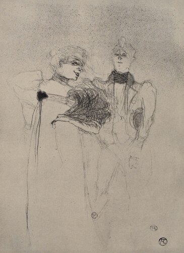 Elégante et son prétendant par Henri de Toulouse-Lautrec, Édition en vente sur Singulart
