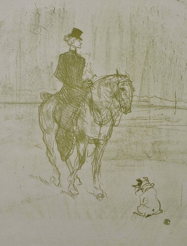 La cavalière et le chien by Henri de Toulouse-Lautrec, Print for Sale on Singulart