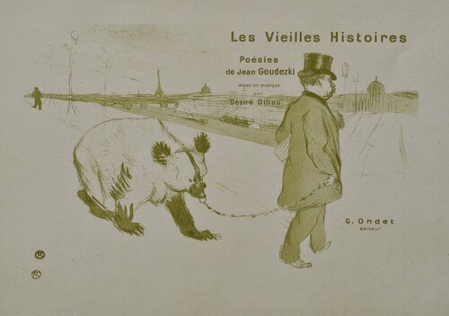 Le dresseur d'ours par Henri de Toulouse-Lautrec, Édition en vente sur Singulart