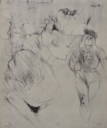 Melle Lender saluant von Henri de Toulouse-Lautrec, Druck kaufen auf Singulart