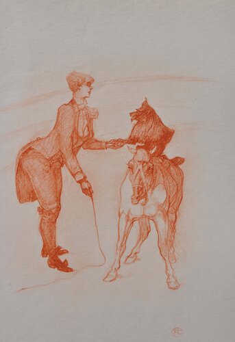 La dresseuse de chien by Henri de Toulouse-Lautrec, Print for Sale on Singulart