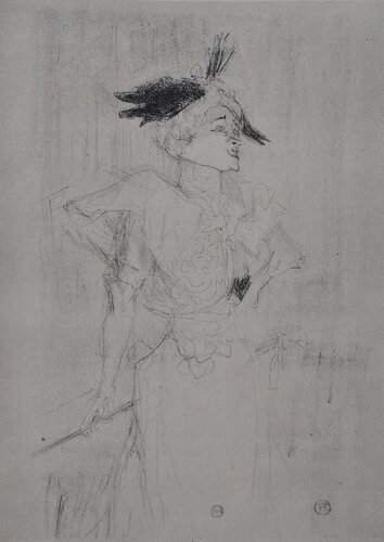 Elégante au chapeau par Henri de Toulouse-Lautrec, Édition en vente sur Singulart