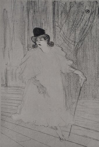 La cantatrice van Henri de Toulouse-Lautrec, Afdruk te koop op Singulart