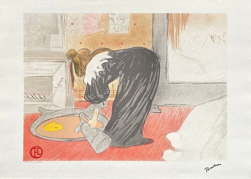 Elles, femme au tub van Henri de Toulouse-Lautrec, Afdruk te koop op Singulart