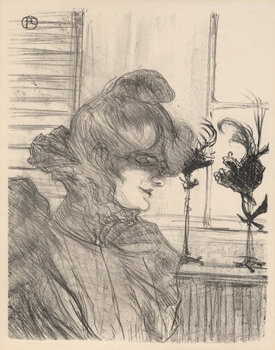 Le Margoin (Mademoiselle Louise Blouet) par Henri de Toulouse-Lautrec, Édition en vente sur Singulart