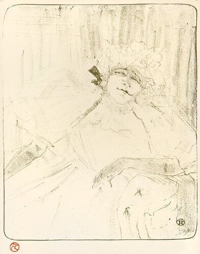 CHANSON ANCIENNE, YVETTE GUILBERT par Henri de Toulouse-Lautrec, Édition en vente sur Singulart