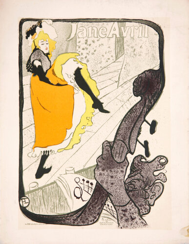 Jane Avril aux jardins de Paris par Henri de Toulouse-Lautrec, Édition en vente sur Singulart