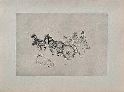 L'attelage et le chien by Henri de Toulouse-Lautrec, Print for Sale on Singulart