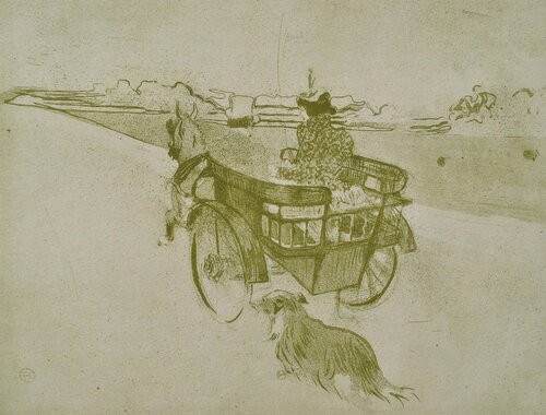 L'attelage et le chien by Henri de Toulouse-Lautrec, Print for Sale on Singulart