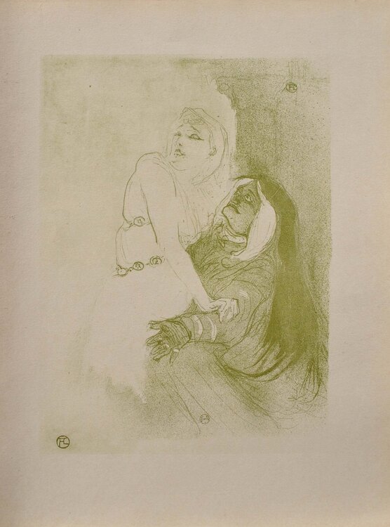 Sarah Bernhard dans Phèdre Henri de Toulouse-Lautrec