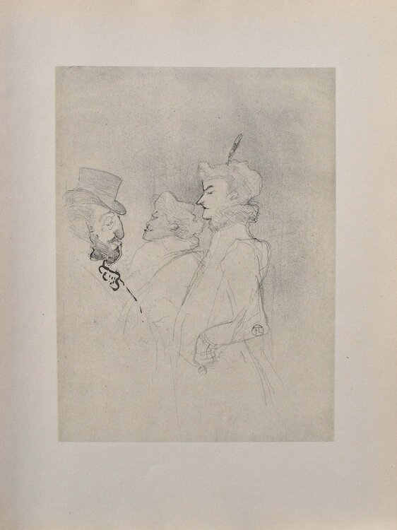 Mari porté sur la boisson Henri de Toulouse-Lautrec