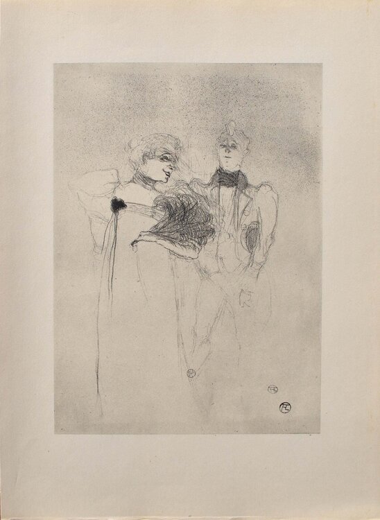 Elégante et son prétendant Henri de Toulouse-Lautrec