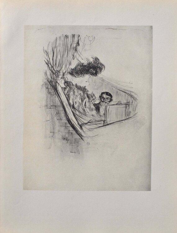 La chanteuse et le pianiste Henri de Toulouse-Lautrec