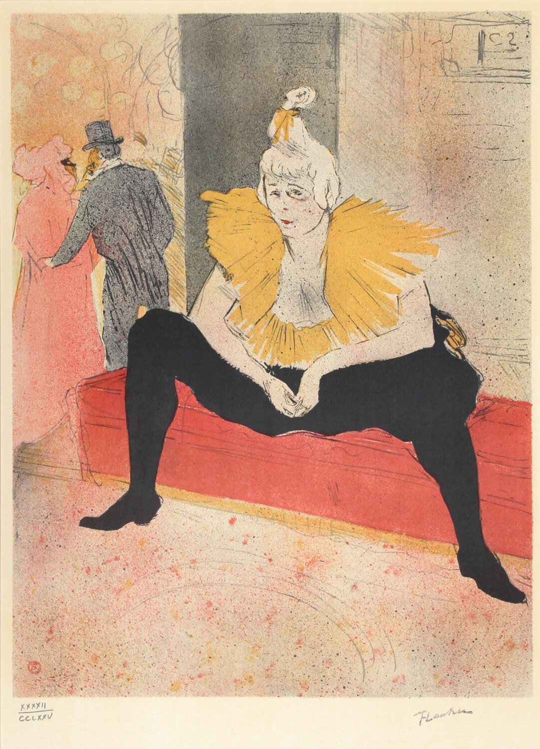 The Clownesse Henri de Toulouse-Lautrec