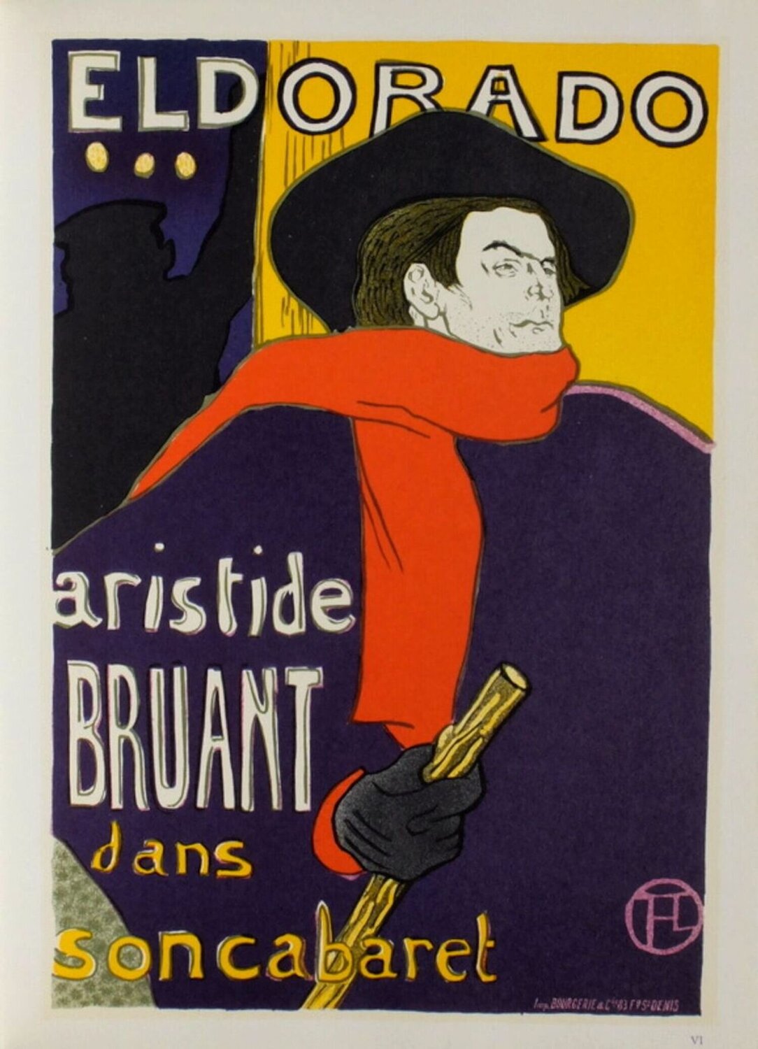 Aristide Bruant - Eldorado Henri de Toulouse-Lautrec