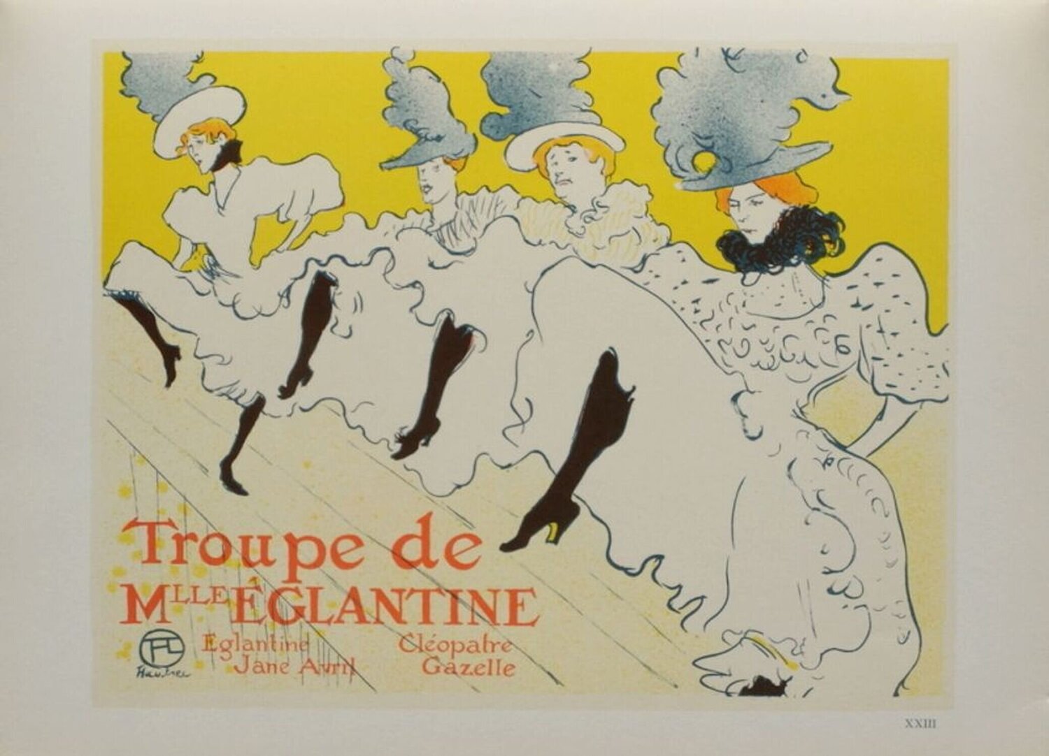 La troupe de Melle Eglantine Henri de Toulouse-Lautrec Druck zu verkaufen