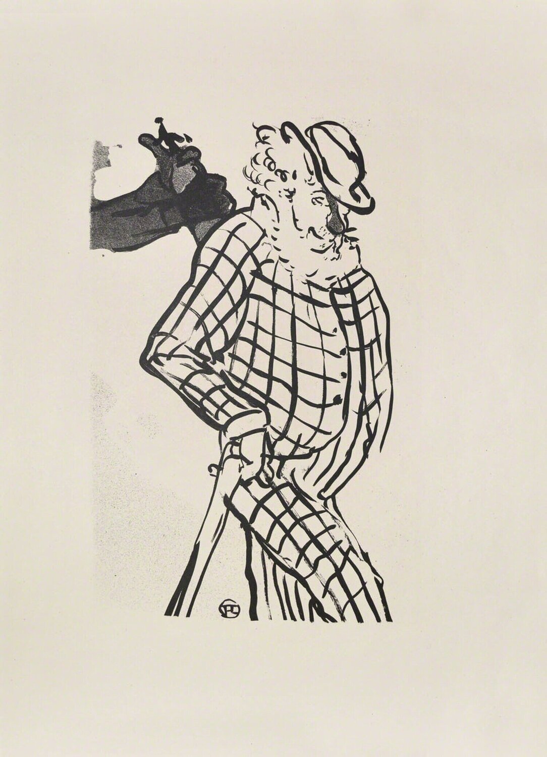 Eccentric English Comedian Henri de Toulouse-Lautrec Stampa in vendita