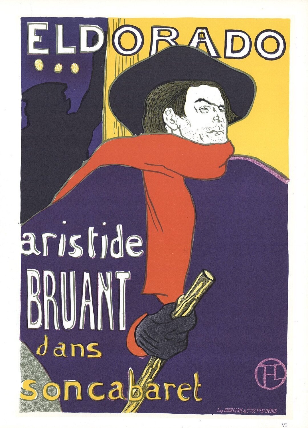 Aristide Bruant - Eldorado Henri de Toulouse-Lautrec