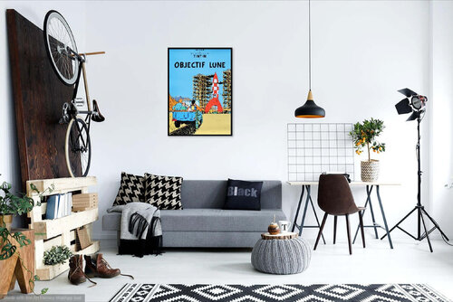 Tintin - Objectif Lune by Hergé, Print for Sale on Singulart