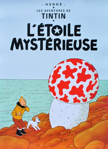 L'étoile mystérieuse, Affiche originale par Hergé, Édition en vente sur Singulart
