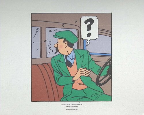 Tintin - Les 7 boules de cristal by Hergé, Print for Sale on Singulart