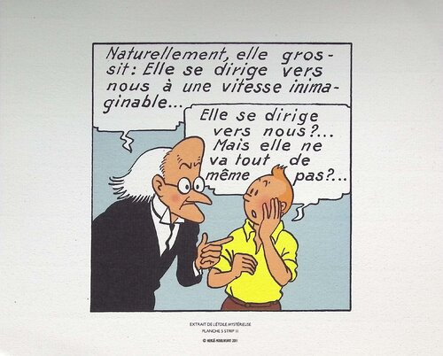 Tintin - L'étoile mystérieuse by Hergé, Print for Sale on Singulart