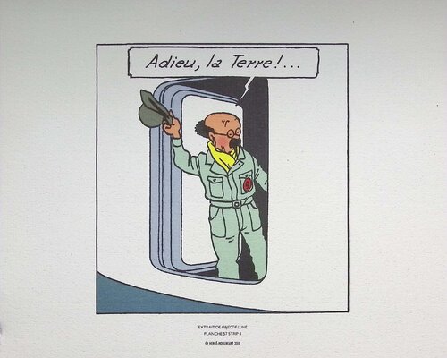 Tintin - Objectif Lune by Hergé, Print for Sale on Singulart