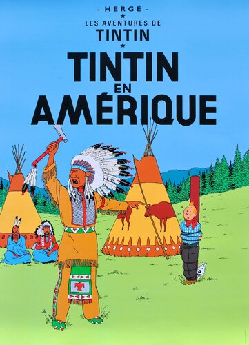 Tintin en amérique by Hergé, 版画 for Sale on Singulart