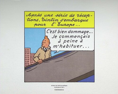 Tintin en amérique by Hergé, Print for Sale on Singulart