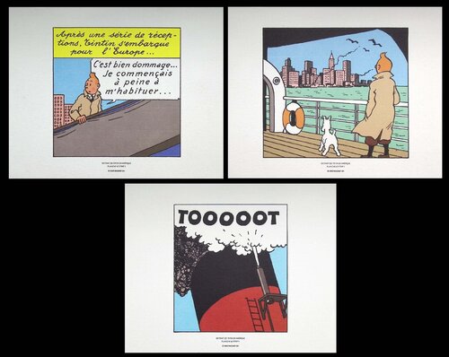 Tintin en amérique van Hergé, Afdruk te koop op Singulart