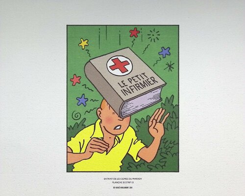 Tintin - Les cigares du Pharaon by Hergé, Print for Sale on Singulart