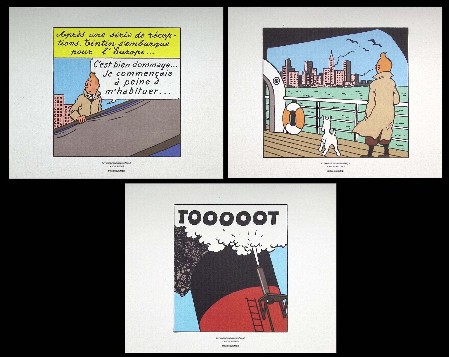 Tintin en amérique Hergé Afdruk te koop