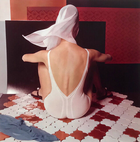 White Lingerie on French Ceramic Tiles van Horst P. Horst, Fotografie te koop op Singulart