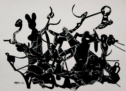 An outburst from the rumble of the subconscious by Alfred Freddy Krupa, 소묘 for Sale on Singulart
