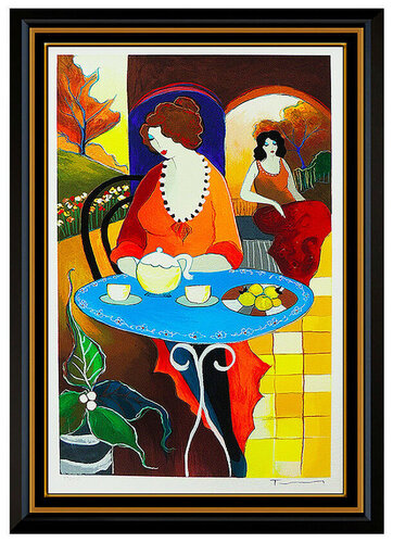 Tea Time von Itzchak Tarkay, Druck kaufen auf Singulart