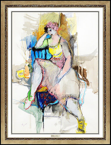 Resting the Mind von Itzchak Tarkay, Werk auf Papier kaufen auf Singulart