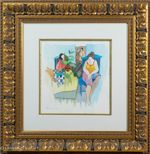 Sharing Thoughts von Itzchak Tarkay, Malerei kaufen auf Singulart