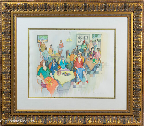 Friendly Gathering #5 von Itzchak Tarkay, Malerei kaufen auf Singulart